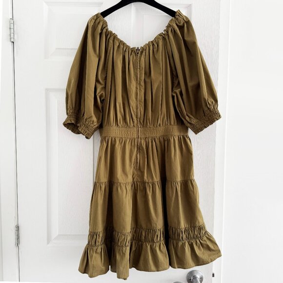 Ulla Johnson "Celia" Dress in Khaki Green, size 12 - Picture 11 of 11